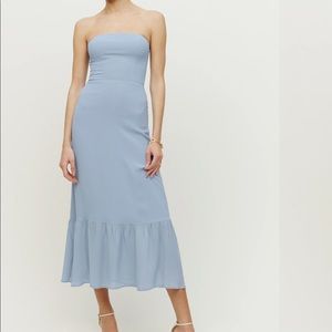 Reformation Arta Dress Mineral Blue
